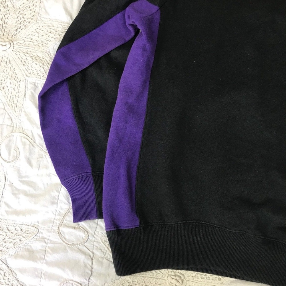 LA Lakers Hoodie Purple Black Gold Medium NBA - Picture 6 of 8